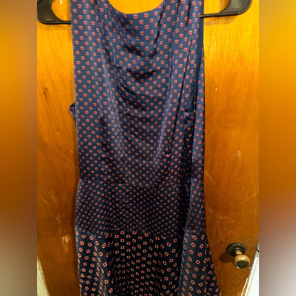 Tommy Hilfiger Navy and Red Backless Dress